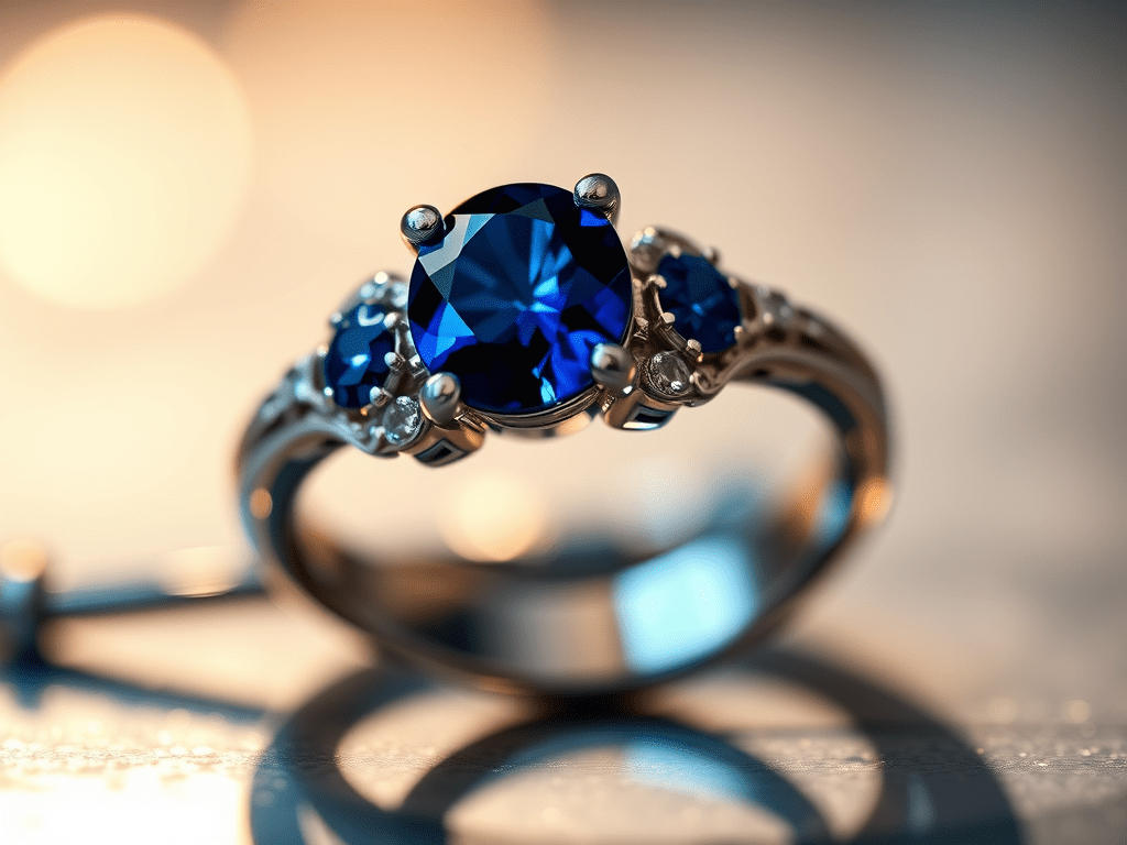 Blue Sapphire and Planet&nbsp;Saturn